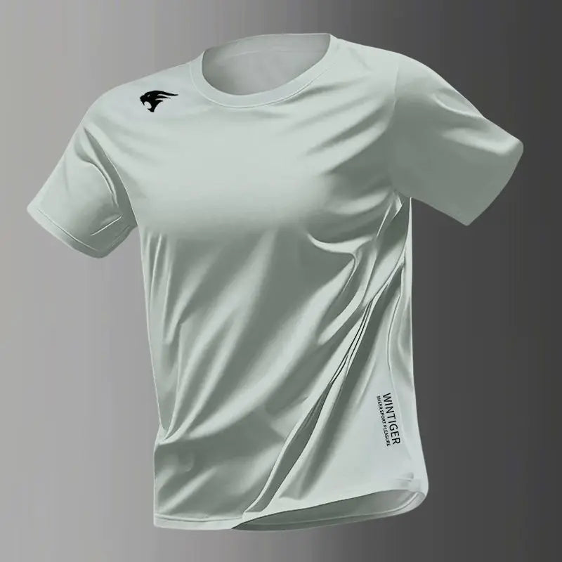 Camiseta running efecto seda fría – Mesh transpirable con protección UV