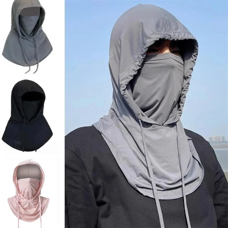 Gorro protección solar cubre rostro