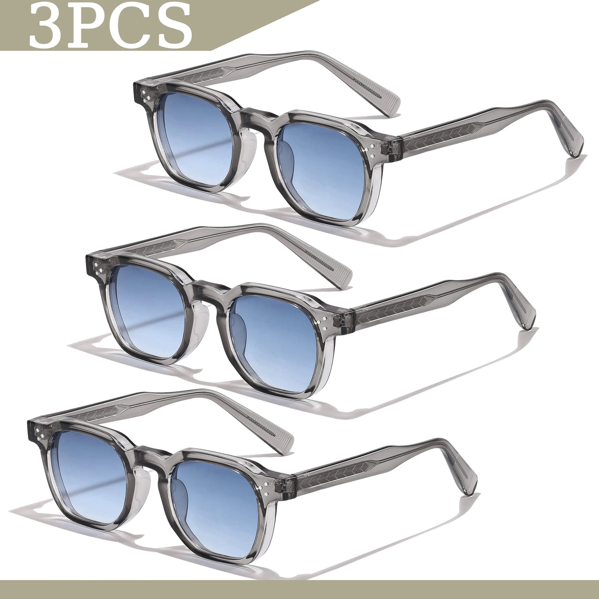Gafas de sol cuadradas retro UV400 | Estilo punk fashion para hombre y mujer