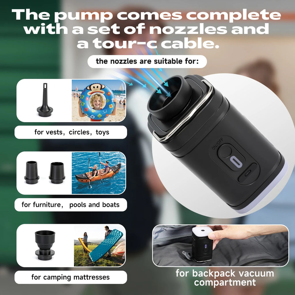 Mochila de viaje compresión al vacío 27–37L unisex | USB, portátil 17” y apta cabina