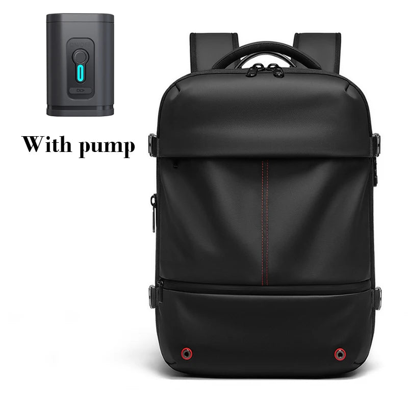 Mochila casual compresión al vacío 40L | Puerto USB, portátil 16” para escuela y viajes