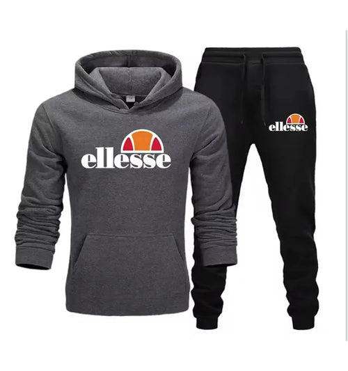Conjunto deportivo con hoodie estampado – Hombre