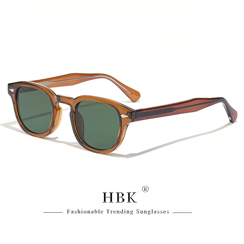 Gafas de sol HBK fashion lentes degradadas | Montura redonda para uso diario y outdoor