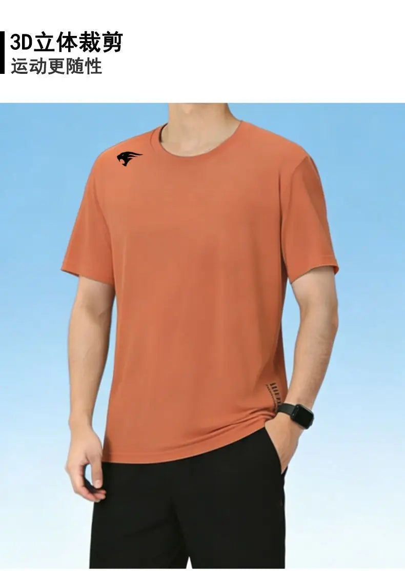 Camiseta running efecto seda fría – Mesh transpirable con protección UV