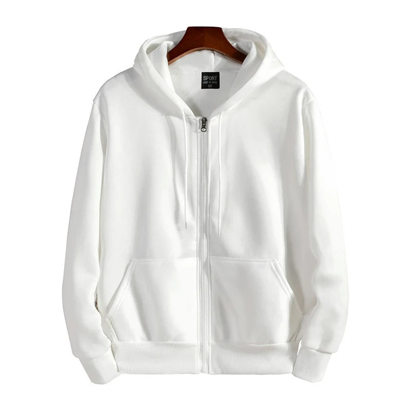 Hoodie con cierre completo – Corte holgado hombre