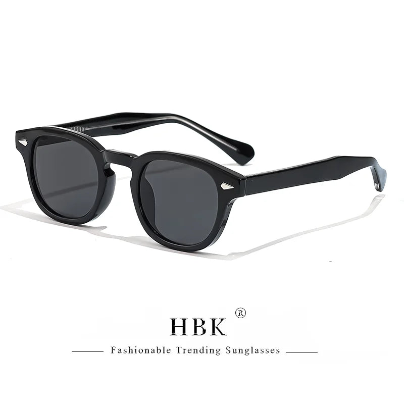 Gafas de sol HBK fashion lentes degradadas | Montura redonda para uso diario y outdoor