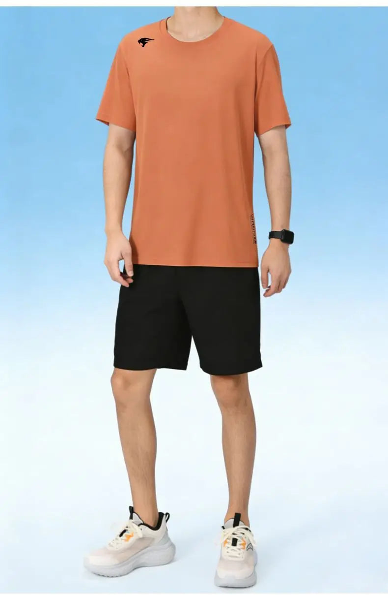 Camiseta running efecto seda fría – Mesh transpirable con protección UV