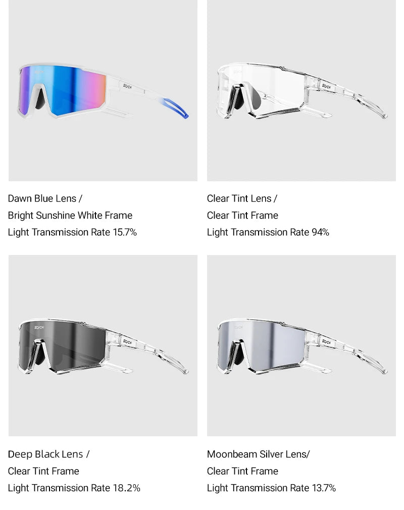 SCVCN Outdoor Cycling Sunglasses Men MTB Road Driving Bike Glasses Sports Hiking Women Bicycle Cycling Glasses UV400 Goggles
