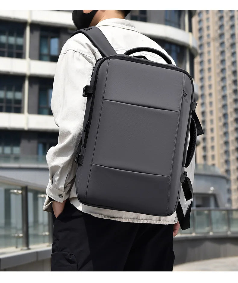 Mochila multifuncional compresión al vacío unisex | Equipaje de mano con compartimento portátil