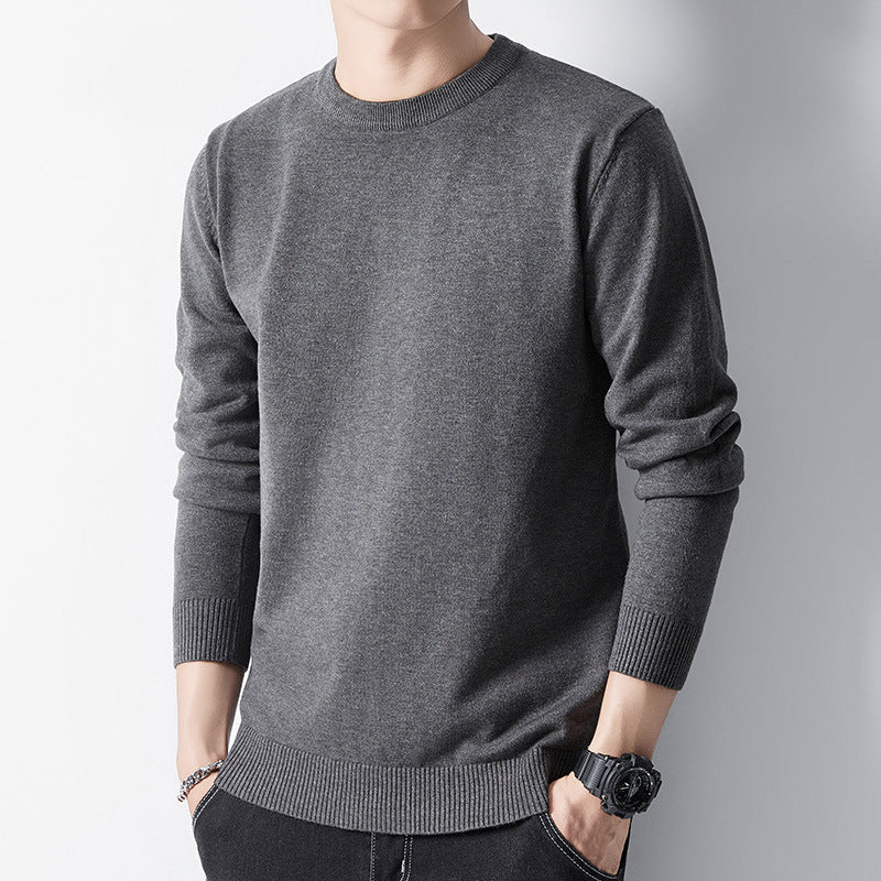 Sueter de punto de cuello alto para hombre con forro polar.